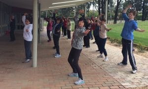 Tai Chi Qiging Class in the park