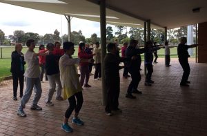 Tai Chi Qigong Teacher in the Park