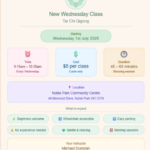 New Tai Chi Qigong Class Wednesdays Infographic